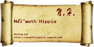 Németh Hippia névjegykártya